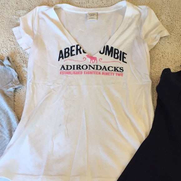 LOT 3 Abercrombie & Fitch T-Shirts V Neck Tank Top - Picture 4 of 7